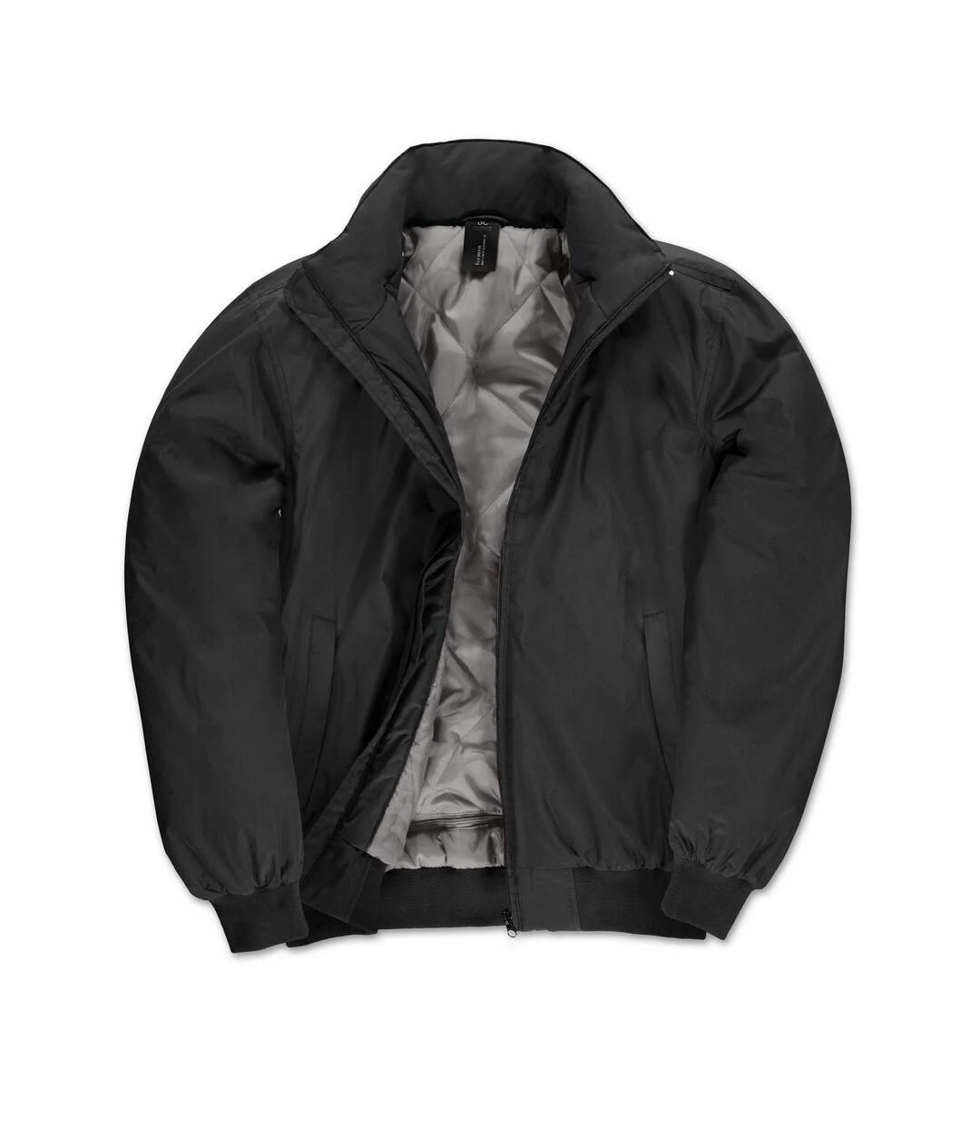 B&C Mens Bomber Jacket (Black) 3 B&C Mens Bomber Jacket (Black)