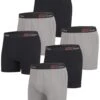 Pack Of 6 Men's Plain Boxer Shorts - 3 Black 3 Grey 1 Pack Of 6 Men's Plain Boxer Shorts - 3 Black 3 Grey -Featured Men'S Clothing Stores 304c71caf89f2c7db10e6d6de8f4be9f