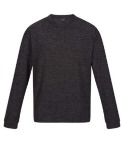 Regatta Mens Leith Lightweight Sweatshirt (Dark Grey Marl)