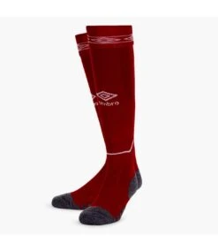 Umbro Diamond Football Socks (Vermillion/White)