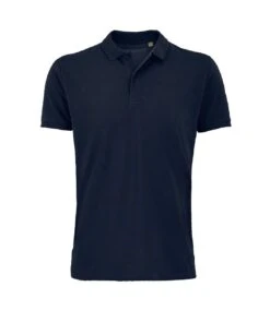 SOLS Mens Planet Pique Organic Polo Shirt (French Navy)