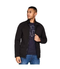 Crosshatch Mens Douro Cotton Jacket (Periscope) -Featured Men'S Clothing Stores 35258902AF6C1D7B68E9D040C035D405F23B13576219380E803823F78A54A693