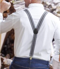 Men's Grey Striped Suspenders Gift Set -Featured Men'S Clothing Stores 37822897e9fe6eb1d5876ec88991db33