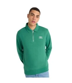 Umbro Mens Polo Sweatshirt (Fir/Ecru) -Featured Men'S Clothing Stores 39D979B10E5171953D89F82D7D26A004C04B3D4DEA5B925483151A8472686DE5
