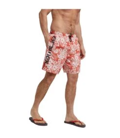 Animal Mens Deep Dive Printed Boardshorts (Red)