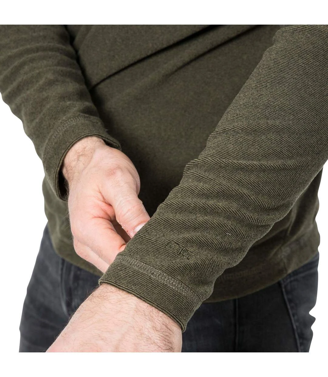 Trespass Mens Keynote Fleece Top (Moss) 3 Trespass Mens Keynote Fleece Top (Moss)