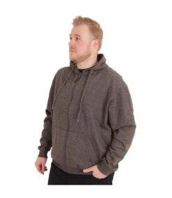 Duke Mens Rockford Kingsize Cantor Zip Through Hooded Sweatshirt (Grey) -Featured Men'S Clothing Stores 3DFD142DB23B063828B026CC170A4DD12BCD381AFBC5AC747B28C0246BF13DBD