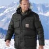 Men's Water-Repellent Parka With Faux-Fur Hood - Black -Featured Men'S Clothing Stores 3bf244ffe444a49b5744b619612dc555