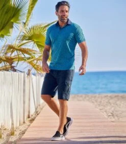 Men's Navy Microfibre Cargo Shorts -Featured Men'S Clothing Stores 3d5149d348a8419dccb99bf234d6687a