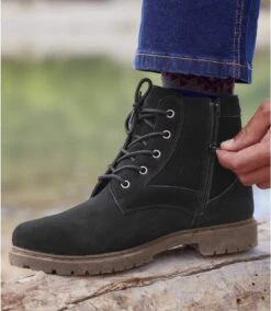 Men's Black Split Leather Boots -Featured Men'S Clothing Stores 3dfe43040cba1d44fff1b827a00515a0
