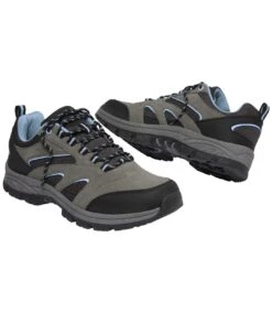 Men's Grey & Black All-Terrain Hiking Shoes