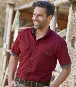 Men's Red Short-Sleeved Poplin Shirt 9 Men's Red Short-Sleeved Poplin Shirt -Featured Men'S Clothing Stores 3fa09190a91a0160217d26e4f6969c8d