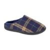 Zedzzz Mens Fabian Checked Textile Slippers (Navy) -Featured Men'S Clothing Stores 4046701BA7CF4436E925CCED793881C0AB72652EB18BEBF3EFEF930B6E5E21D9
