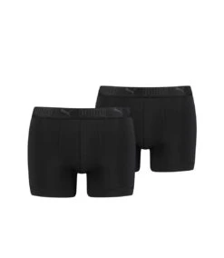Puma Mens Active Boxer Shorts (Pack Of 2) (Black)