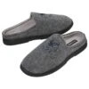 Men's Fleece-Lined Winter Slippers - Grey