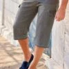 Men's Grey Stretch Denim Cropped Pants -Featured Men'S Clothing Stores 41ec5a73deda3cec3461a7d673db1c12