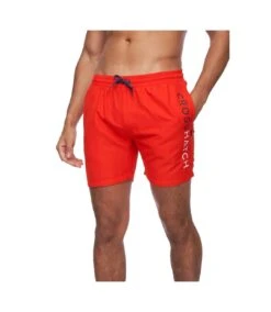 Crosshatch Mens Swimlar Swim Shorts (Red)