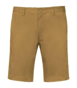 Kariban Mens Chino Bermuda Shorts (Camel)