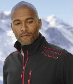 Men's Microfleece-Lined Softshell Jacket - Black 9 Men's Microfleece-Lined Softshell Jacket - Black -Featured Men'S Clothing Stores 45224782cf5185d1515c19fb90051e88