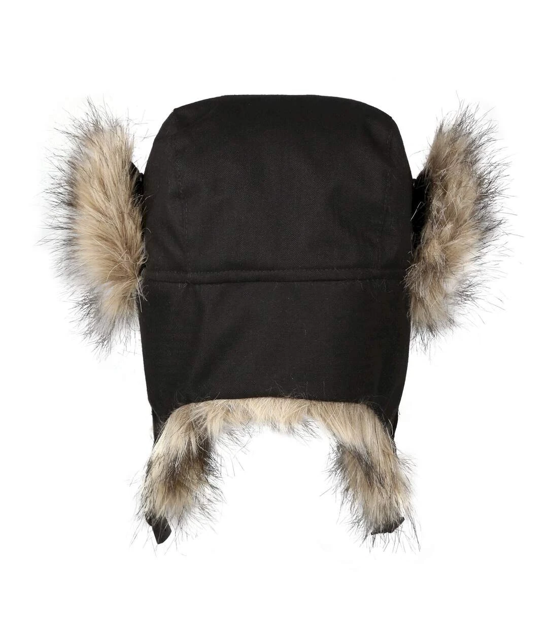 Regatta Mens Faux Fur Trapper Hat (Black) 4 Regatta Mens Faux Fur Trapper Hat (Black) - Image 2