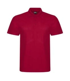 PRO RTX Mens Pro Pique Polo Shirt (Red)
