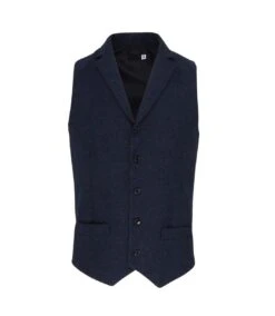 Premier® Premier Mens Herringbone Waistcoat (Navy)