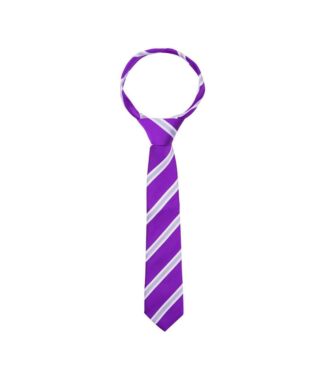 Supreme Products Unisex Adult Stripe Show Tie (Purple/Lilac) (One Size) 3 Supreme Products Unisex Adult Stripe Show Tie (Purple/Lilac) (One Size)