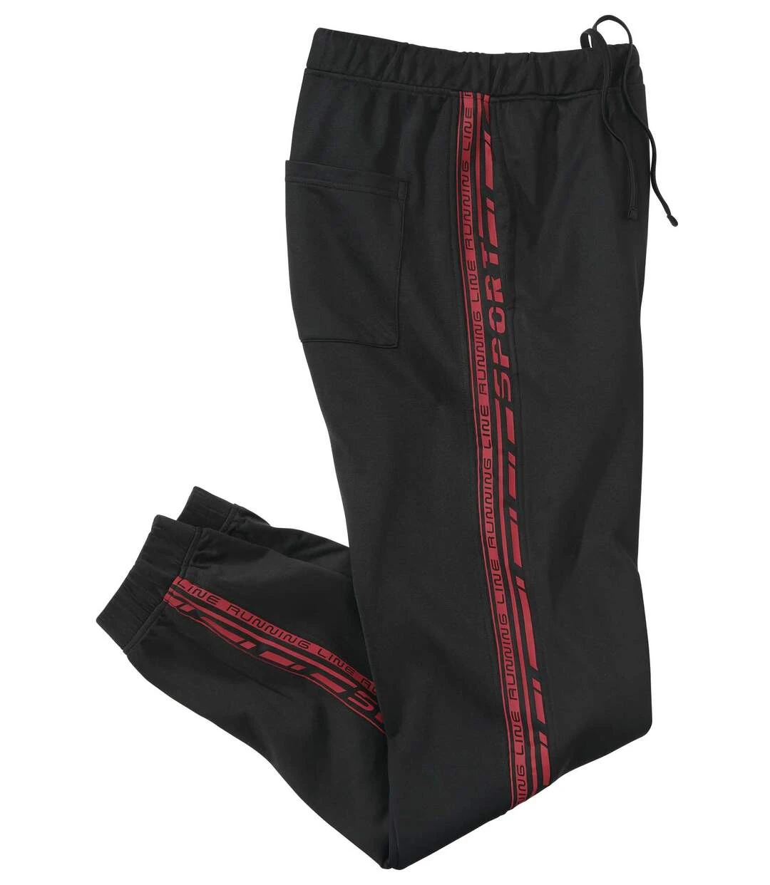 Men's Black Running Sweatpants 3 Men's Black Running Sweatpants