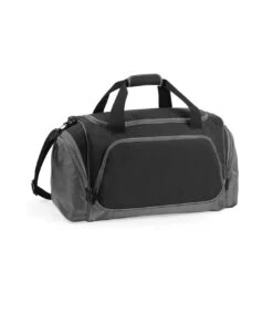 Quadra Pro Team Holdall / Duffel Bag (55 Liters) (Pack Of 2) (Black/ Grey) (One Size)