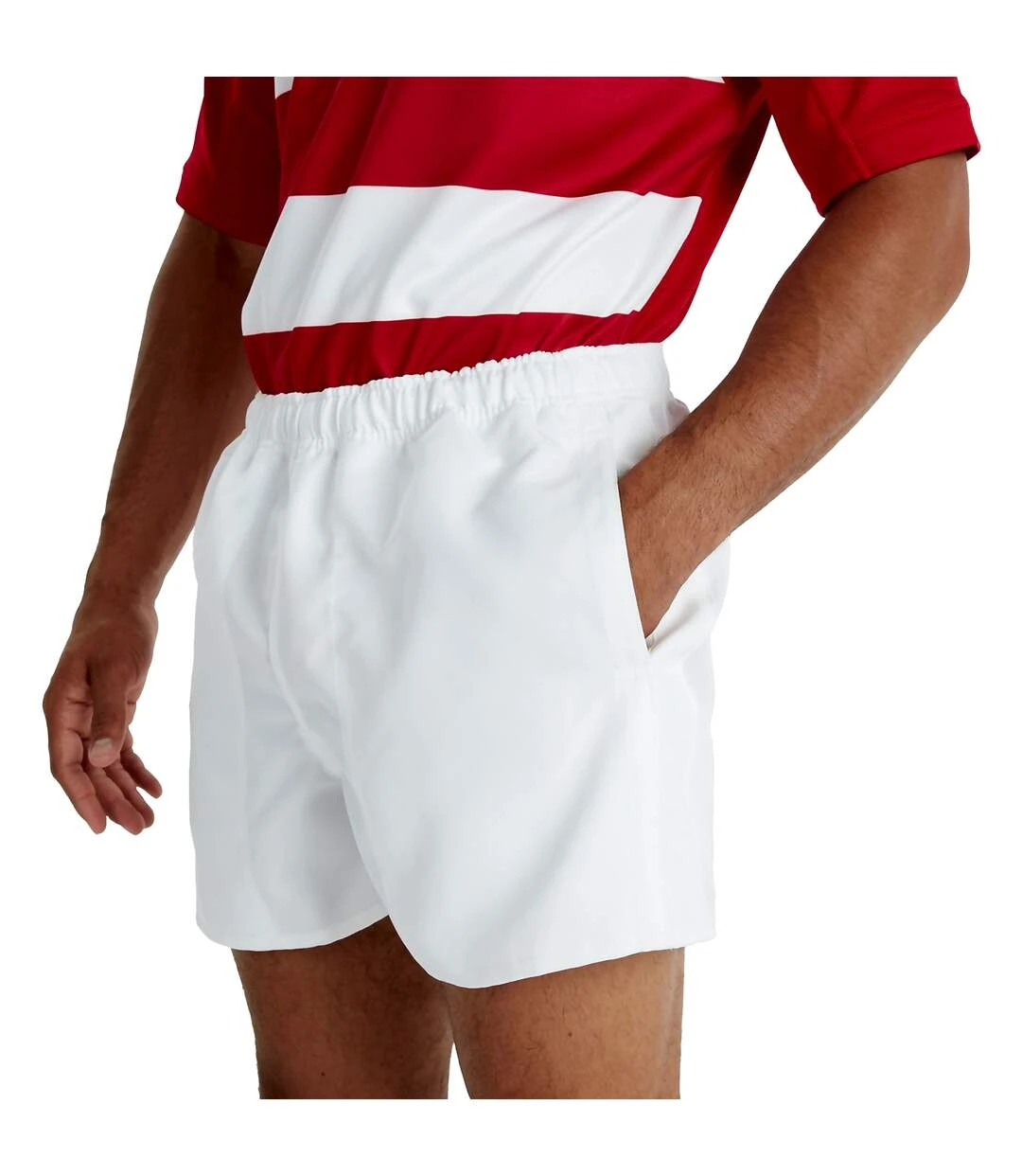 Canterbury Mens Professional Polyester Shorts (White) 6 Canterbury Mens Professional Polyester Shorts (White) - Image 4