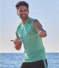 Pack Of 3 Men's Active Tank Tops - Black Yellow Green -Featured Men'S Clothing Stores 4afac722f4d8fdcdf77af8a2530cb1f3