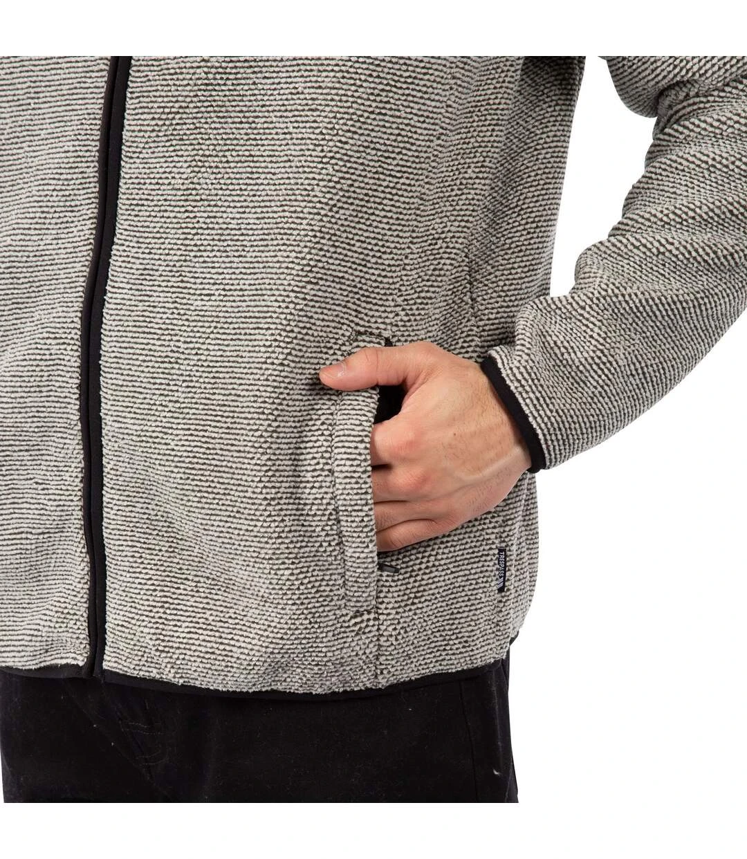 Trespass Mens Salo Fleece (Beige) 6 Trespass Mens Salo Fleece (Beige) - Image 4