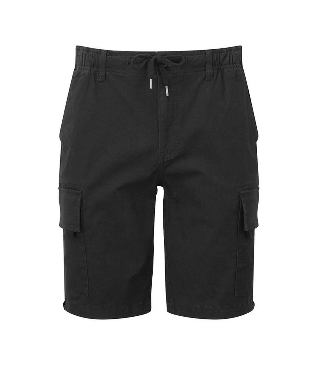 Wombat Mens Drawstring Cargo Shorts (Black) 3 Wombat Mens Drawstring Cargo Shorts (Black)