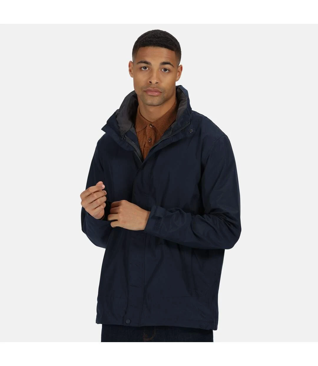 Regatta Mens Gibson IV Windproof Jacket (Navy) 6 Regatta Mens Gibson IV Windproof Jacket (Navy) - Image 4