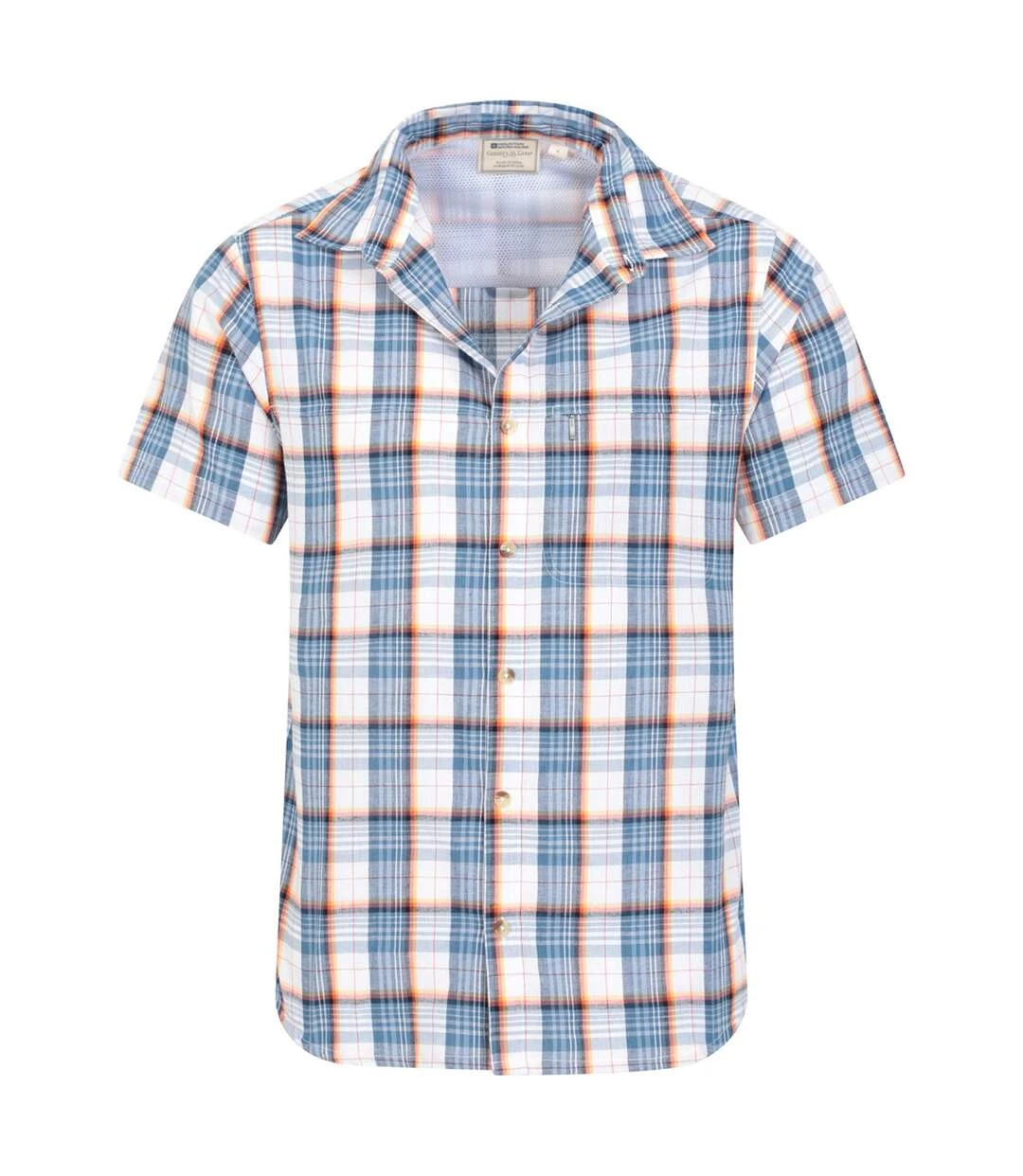 Mountain Warehouse Mens Cotton Shirt (Blue) 5 Mountain Warehouse Mens Cotton Shirt (Blue) - Image 3