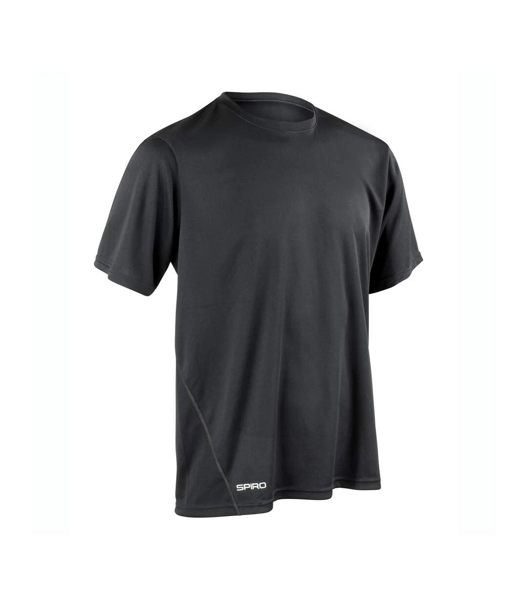 Spiro Mens Quick Dry Short-Sleeved T-Shirt (Black) 3 Spiro Mens Quick Dry Short-Sleeved T-Shirt (Black)