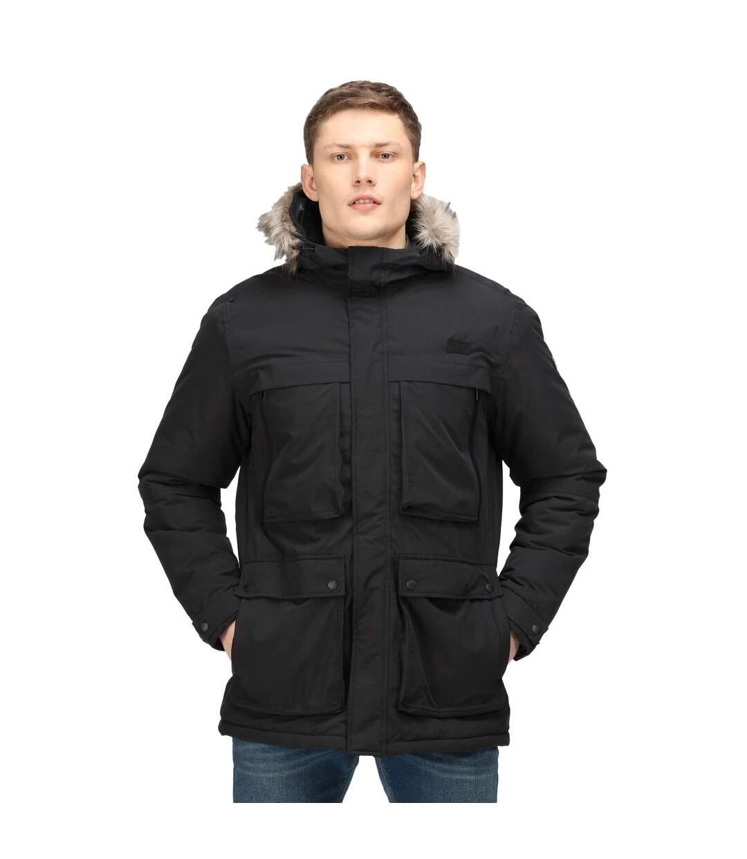 Regatta Mens Volter Waterproof Insulated Parka (Dark Khaki) 4 Regatta Mens Volter Waterproof Insulated Parka (Dark Khaki) - Image 2