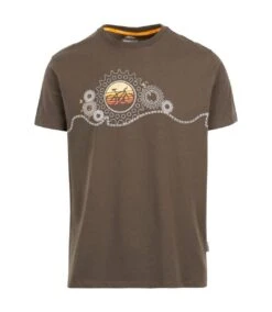 Trespass Mens Longcliff T-Shirt (Dark Khaki)