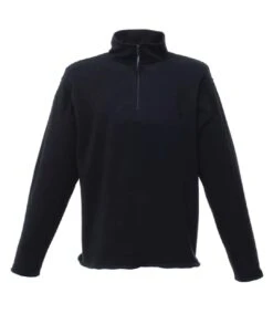 Regatta Mens Micro Zip Neck Fleece Top (Black)