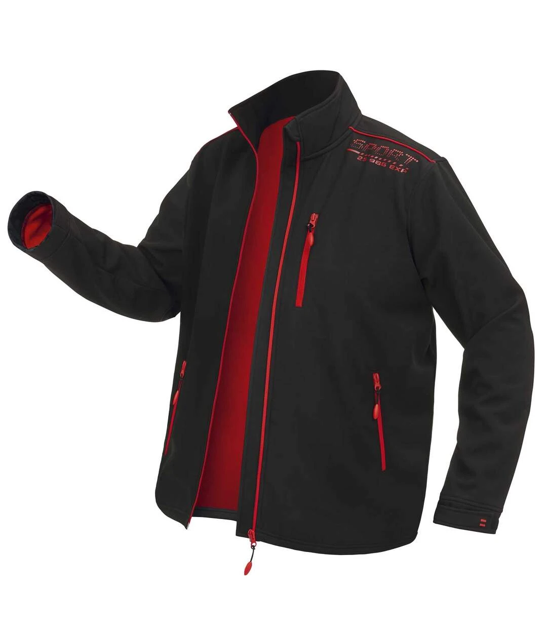 Men's Microfleece-Lined Softshell Jacket - Black 3 Men's Microfleece-Lined Softshell Jacket - Black