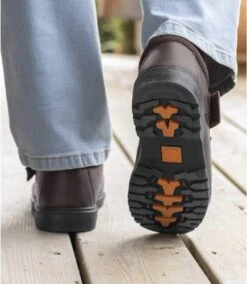 Men's Brown Split Leather Ankle Boots -Featured Men'S Clothing Stores 56b01688083b4d39b41bd9fc844a724e