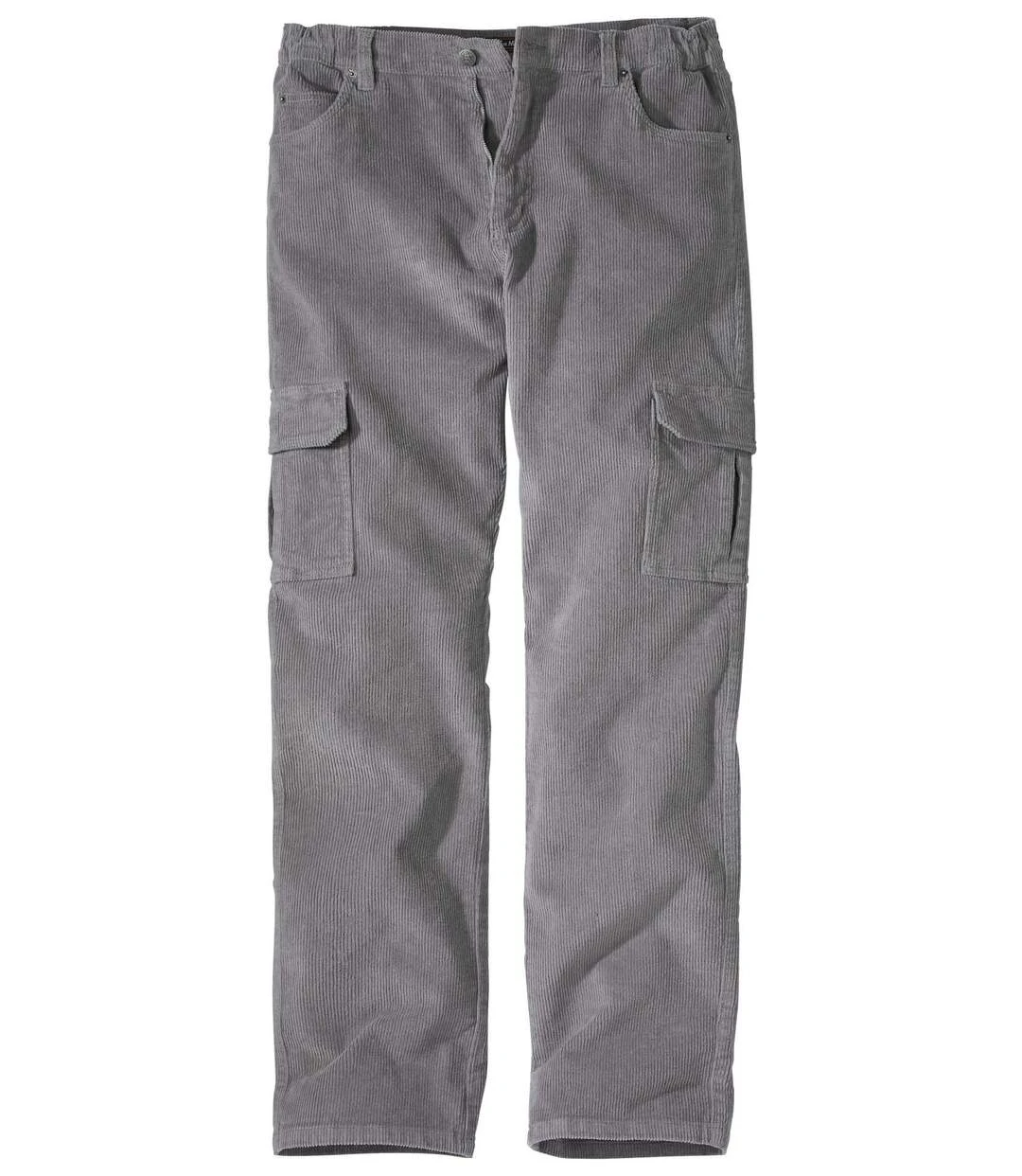 Men's Grey Stretch Corduroy Pants 4 Men's Grey Stretch Corduroy Pants - Image 2