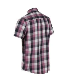 Regatta Mens Ryker Checked Short-Sleeved Shirt (Mauve) -Featured Men'S Clothing Stores 5745868fae5decf41be8072d0bb055d0