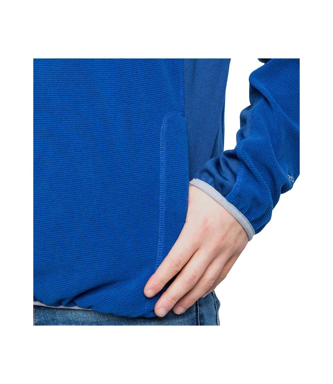 Trespass Mens Mirth Fleece Jacket (Navy Stripe) 6 Trespass Mens Mirth Fleece Jacket (Navy Stripe) - Image 4