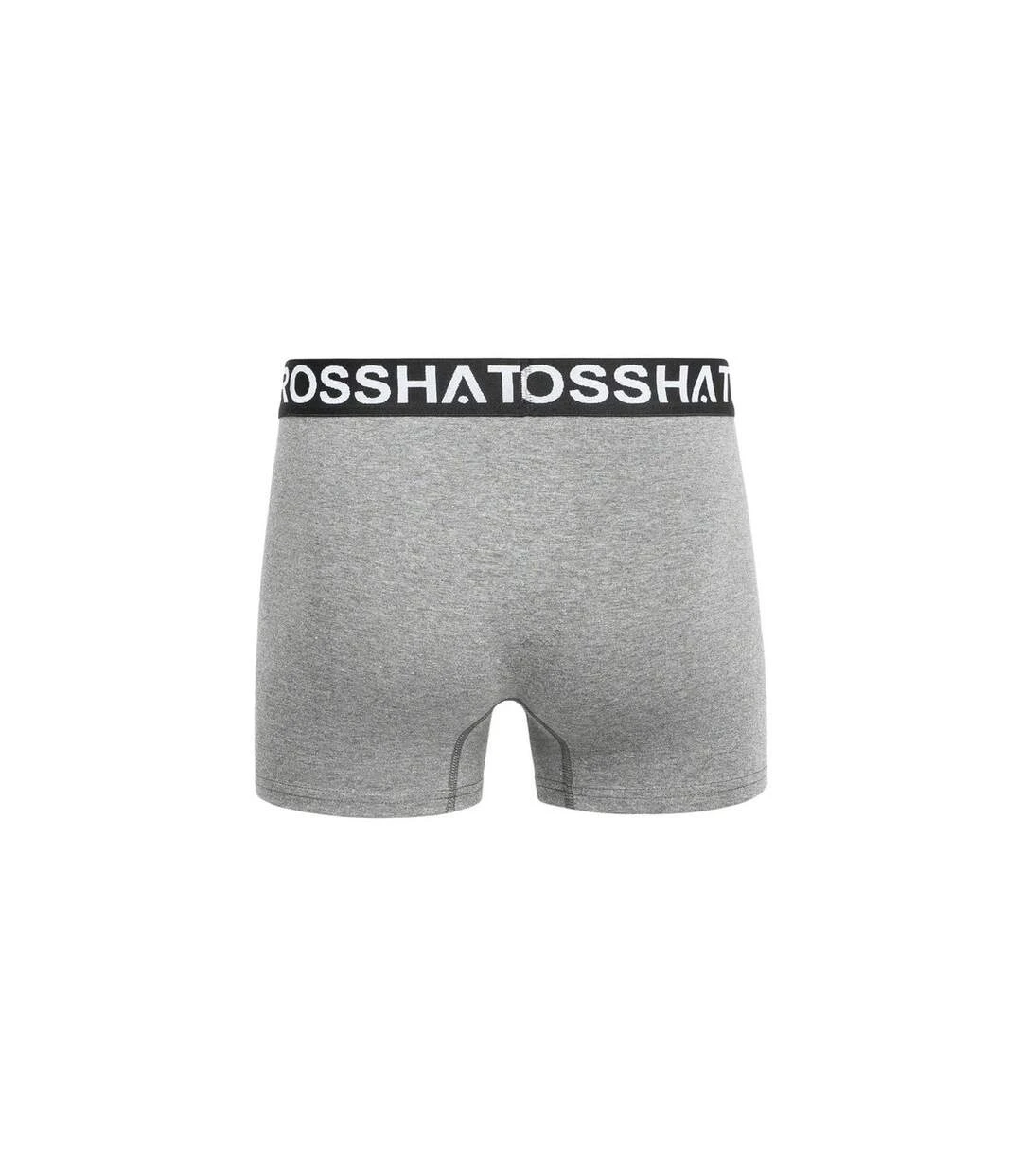 Crosshatch Mens Astral Boxer Shorts (Pack Of 5) (Charcoal Marl) 3 Crosshatch Mens Astral Boxer Shorts (Pack Of 5) (Charcoal Marl) - Image 2