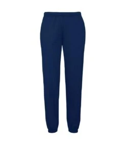 Fruit Of The Loom Mens Elasticated Cuff Jog Pants/Jogging Bottoms (Navy)