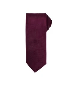 Premier® Premier Mens Micro Waffle Formal Work Tie (Aubergine) (One Size)