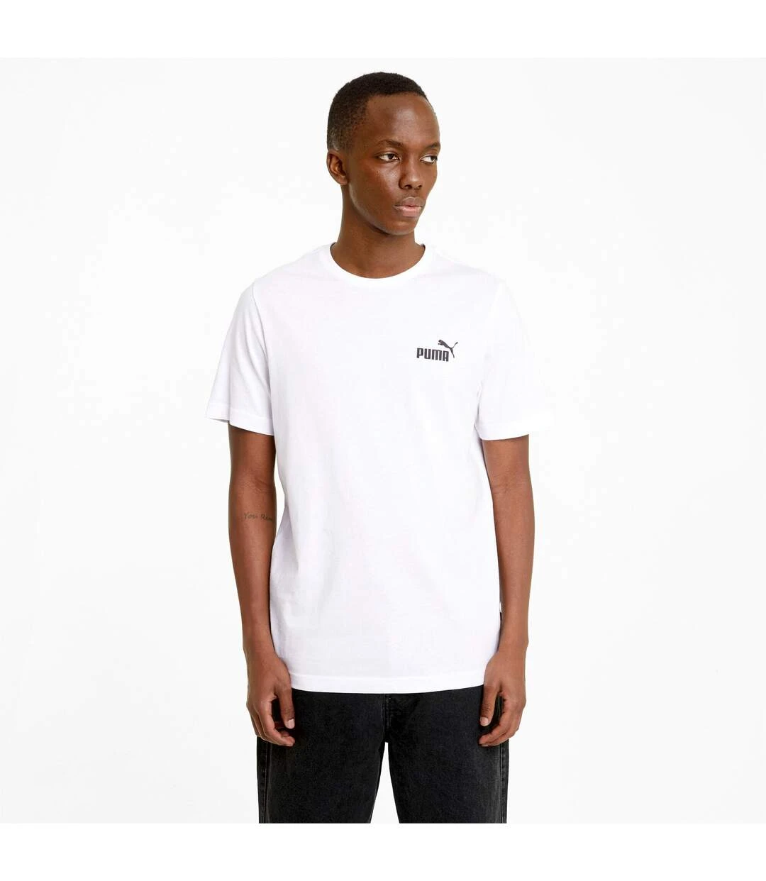 Puma Mens ESS Logo T-Shirt (White) 5 Puma Mens ESS Logo T-Shirt (White) - Image 3