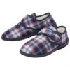 Men's Checked Sherpa-Lined Slippers - Navy Red 2 Men's Checked Sherpa-Lined Slippers - Navy Red -Featured Men'S Clothing Stores 5bc4e042d7687c19fc19b96657b46d2b