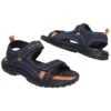 Men's Hook-and-Loop Sandals - Navy Orange -Featured Men'S Clothing Stores 5d17418b56d9dbdc4b625dd2ec354e4c